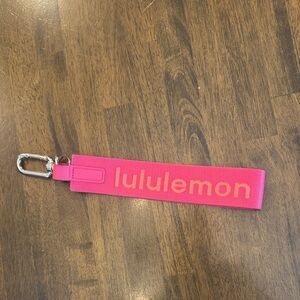 lululemon athletica Pink Wristlet Keychain